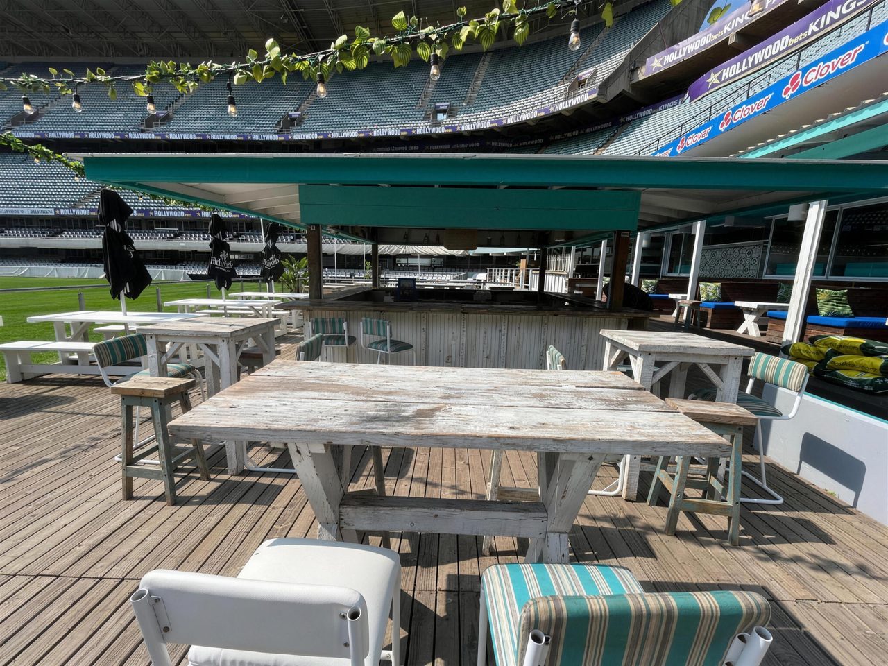 The Beach Floor pool and mosaic-tiled bar